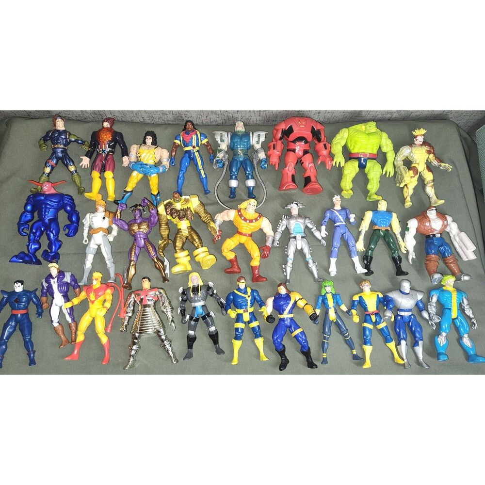 Vintage Toy Biz Marvel X-Men 90s Acton Figures Lot of 73